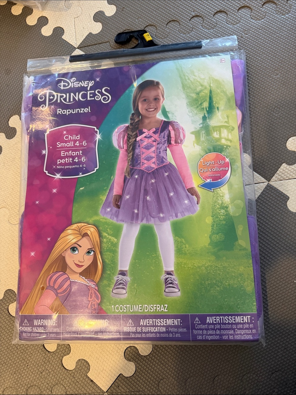 Disney Rapunzel Light-Up Purple Princess Costume - Girls